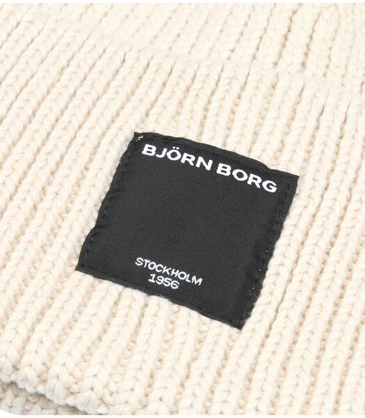 Bjorn Borg Bonnet Knitted Ecru