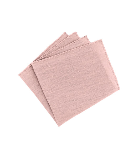 Pochette en lin rose pâle - BUCOLIC - Fabriquée à la main
