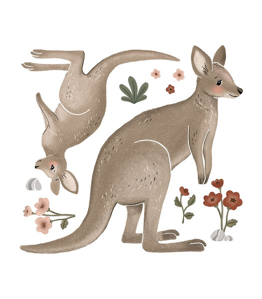 LILYDALE - Grote sticker - Kangoeroes