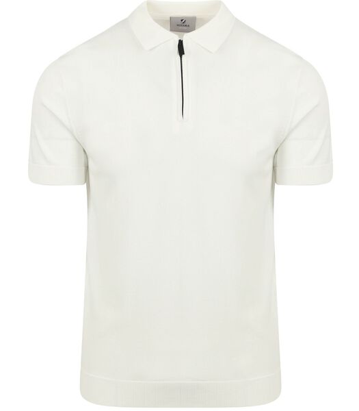 Suitable Cool Dry Knit Polo Off White