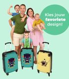 Handbagage Koffer met 4 wielen en TSA slot (Robot - Groen - Antenne - Oranje - Kinderen) image number 3