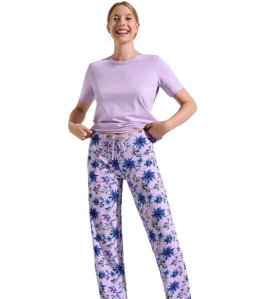 Pyjama broek t-shirt korte mouwen Flowers