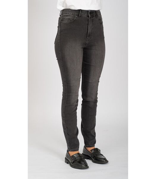 Les jeans skinny de performance originaux - Denim noir délavé.