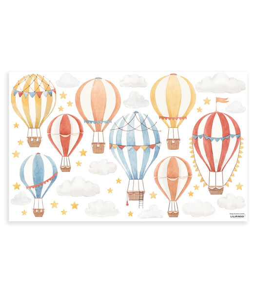 Stickers les montgolfières Gentle Friends, Lilipinso