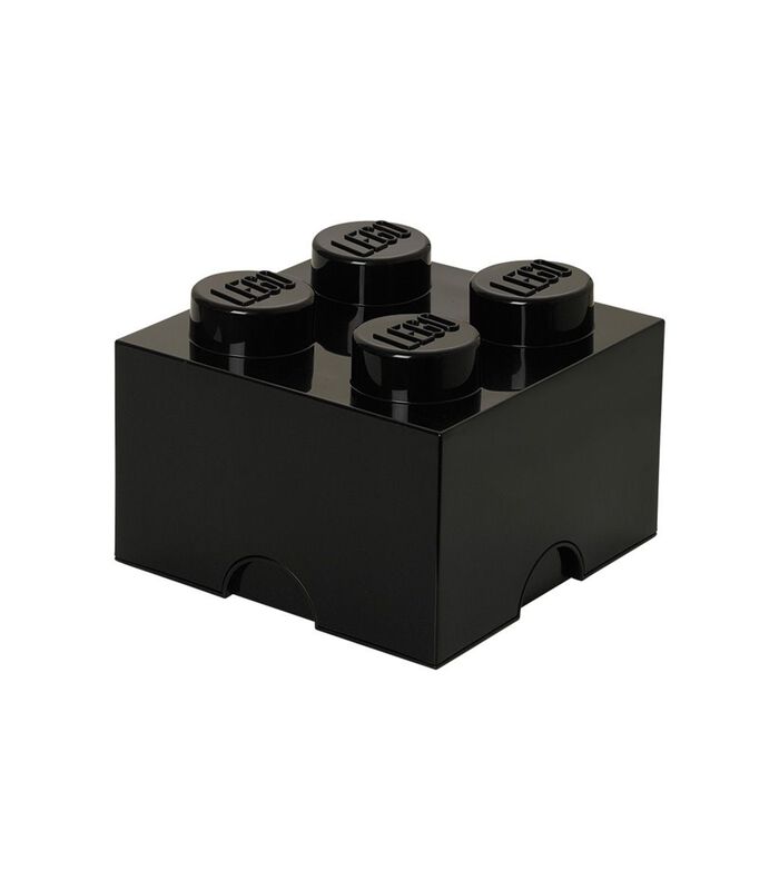 Boîte rangement Lego noir 25 x 25 x 18 cm image number 0