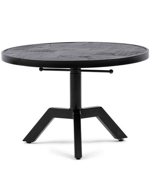 Salontafel Rond Verstelbaar 80 cm - Kirkwood Table - Zwart
