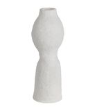 Vase - Papier Mâché - Off White  - 45x15x15  - Harire image number 2