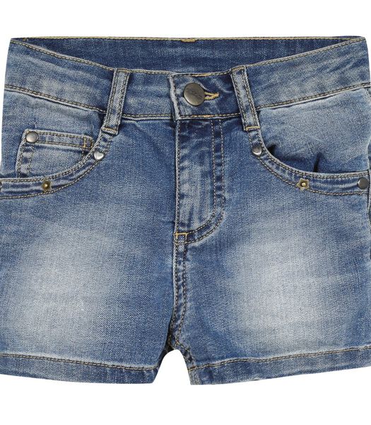 Short en jean  délavé forme 5 poches