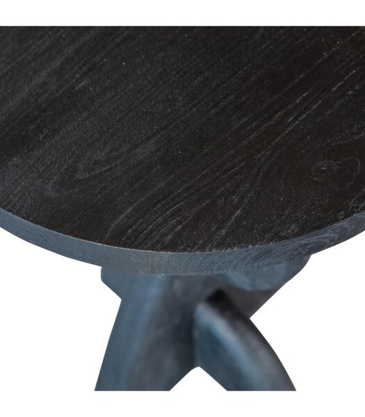 Table d'Appoint - Bois De Manguier - Noir - 52x40x40  - Pete