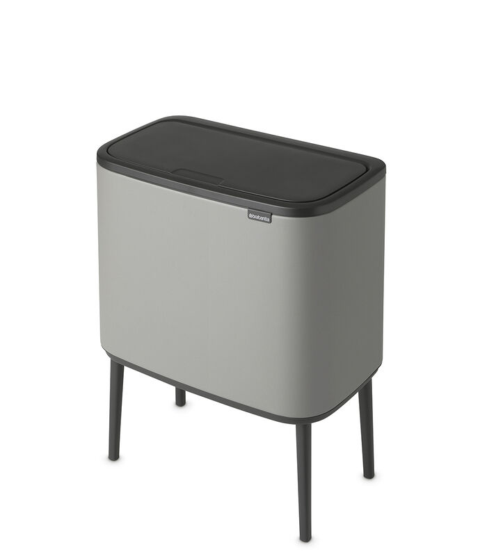 Bo Touch Bin, 36 litres - Mineral Concrete Grey image number 1