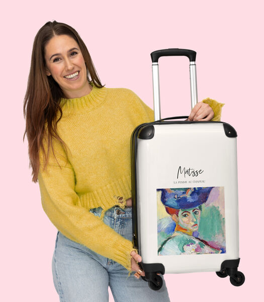 Valise spacieuse avec 4 roues et serrure TSA (Art - Portrait - Matisse - Femme - Couleurs)