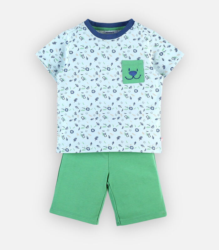 Pyjama 2 pièces en jersey, clair/vert image number 2