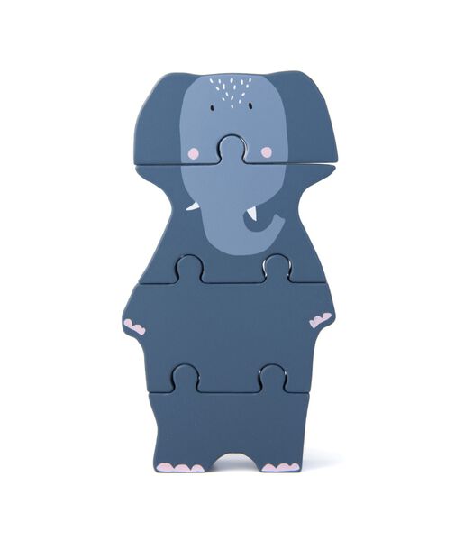 Houten dierenvormpuzzel - Mrs. Elephant