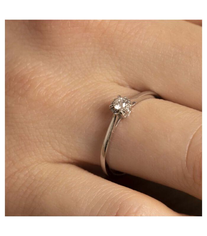 Ring 'Amoureuse' witgoud en diamanten image number 1