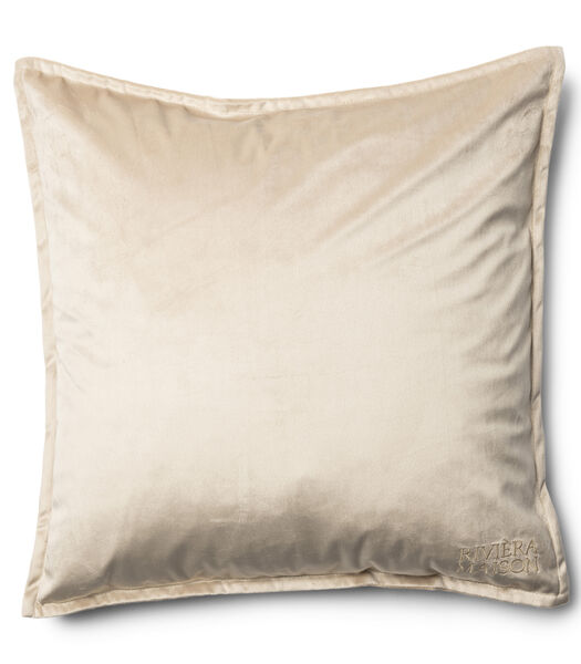 Kussenhoes beige, Kussensloop Velvet - 50x50 cm - Velvet Pillow Cover