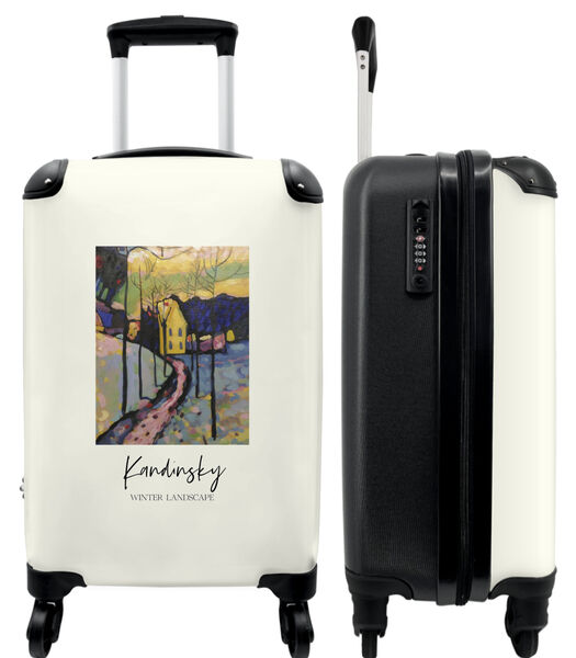 Ruimbagage koffer met 4 wielen en TSA slot (Kunst - Kandinsky - Landschap - Kleuren)