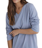 Pyjama indoor outfit broek top lange mouwen Stripes image number 2