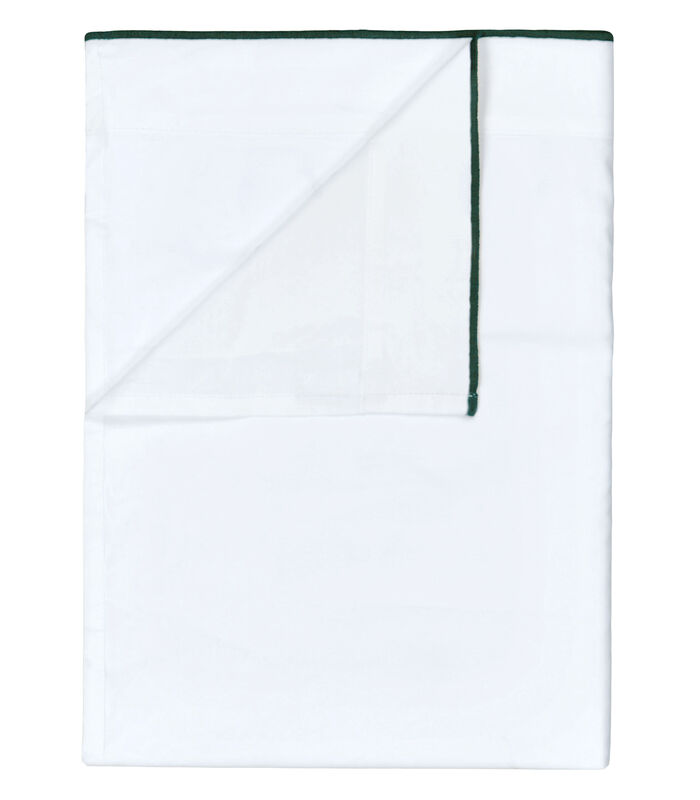 Drap de lit uni en percale de coton, ASTOR FOREST SAGE image number 0