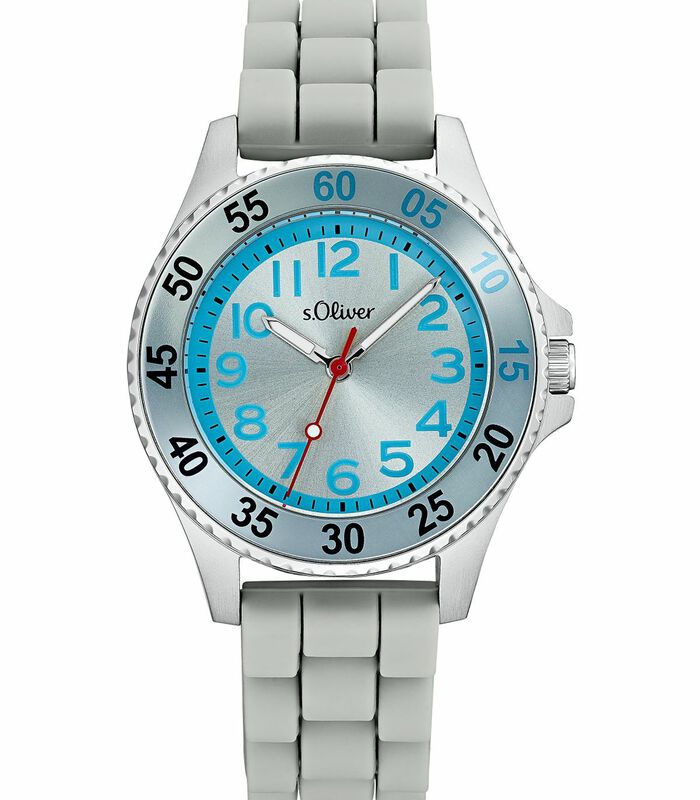 Quartz horloge voor meisjes, roestvrij staal | silicone image number 0