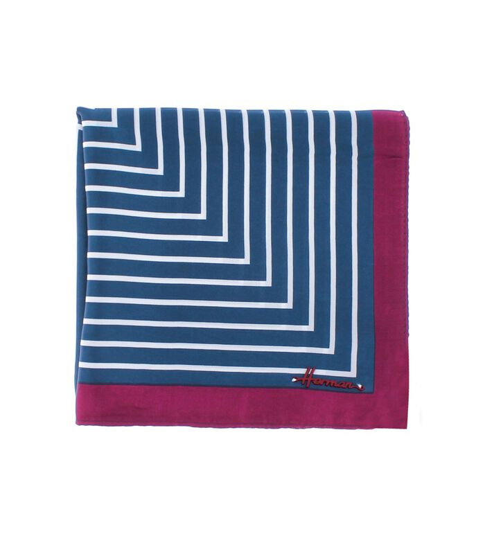 HAUSSMAN - Zijdeachtig sjaaltje met streeppatroon image number 0