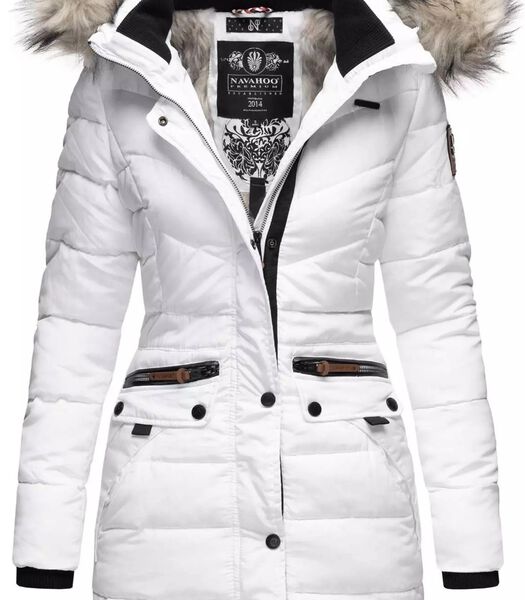 Ladies winter coat PAULA PRINCESS Navahoo White: XL