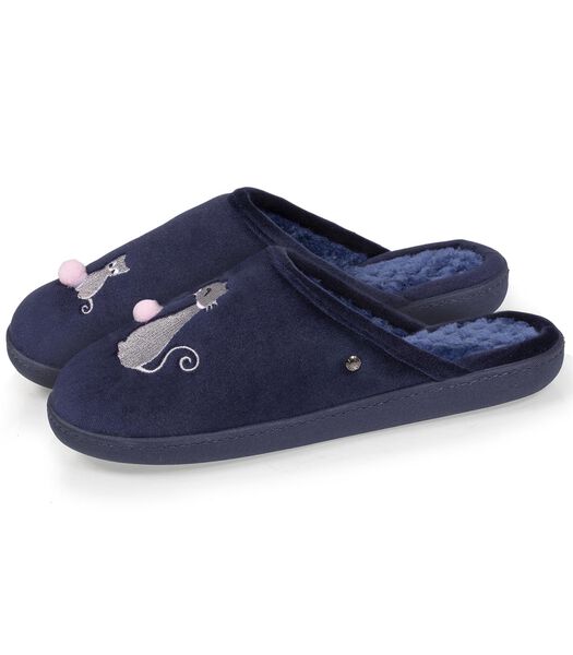 Chaussons mules Femme Chat Fantaisie
