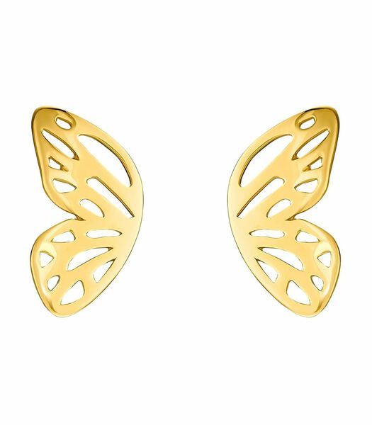 Oorbellen voor dames, sterling zilver 925 verguld | vlinder