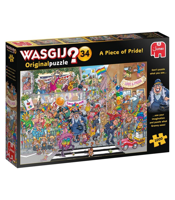 puzzel Wasgij Original 34 INT - Een stukje Pride! - 1000 stukjes image number 0