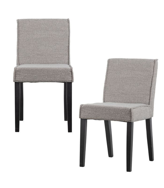 Lot de 2 Chaises de Table - Boucle - Gris - 83x45x60 - Tessel image number 0