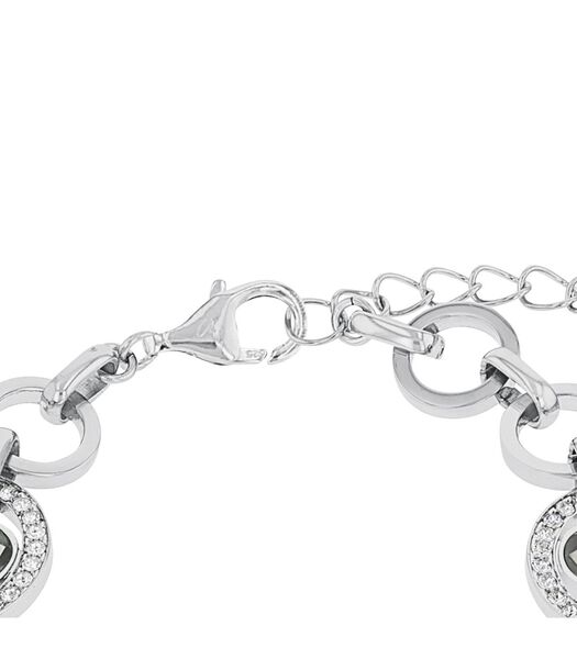 Bracelet pour femmes, acier inoxydable, cristal