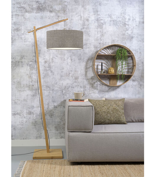 Lampadaire Andes - Bambou/Taupe - 72x47x176cm