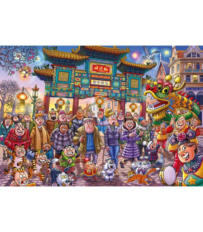 Puzzel Wasgij Original 39 Chinees Nieuwjaar! - 1000 stukjes image number 1