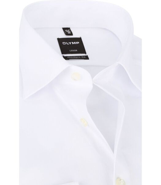 OLYMP Chemise Luxor Blanc Solid