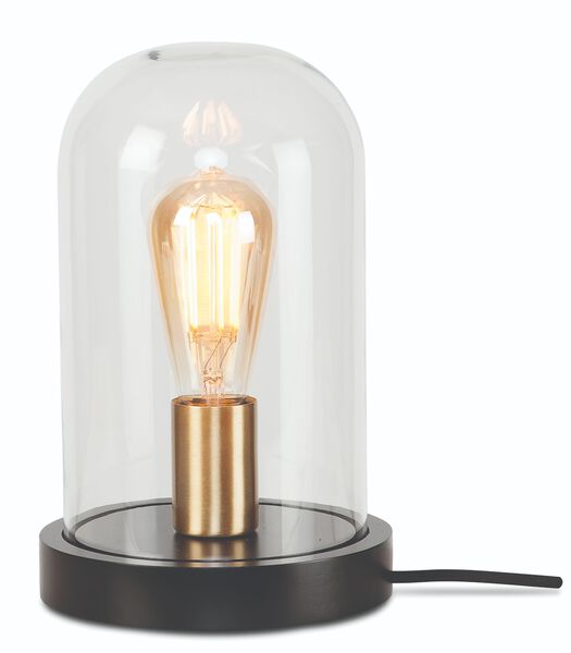 Lampe de Table Seattle - Verre/Noir - Ø18cm