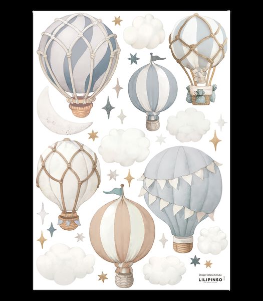 Stickers montgolfières Selene, Lilipinso