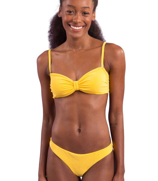 Bas de maillot de bain Fixe / Taille basse Malibu-Yellow Essential UPF 50+
