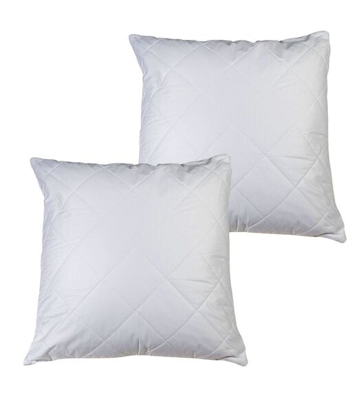Protège-oreiller matelassé coton set de 2