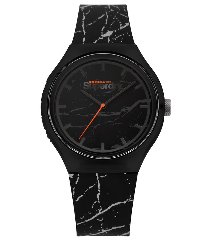 Urban horloge silicone armband marmer effect image number 0
