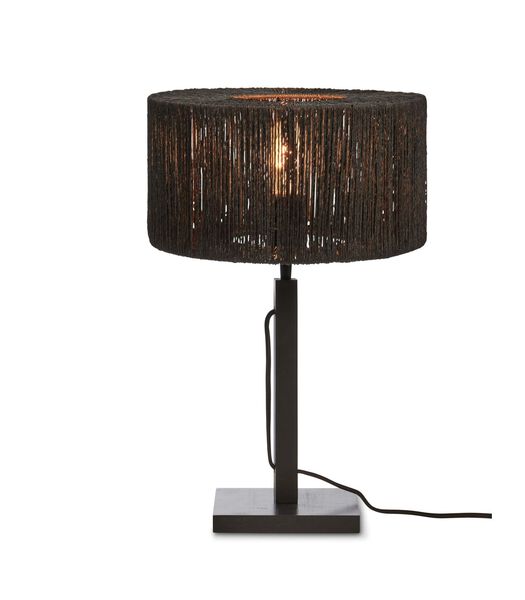 Lampe de Table Iguazu - Jute/Bambou Noir - Ø30x37cm
