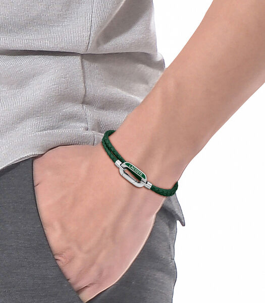 Bracelet cuir vert 2040111