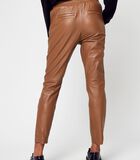 Leren broek Bruin image number 1