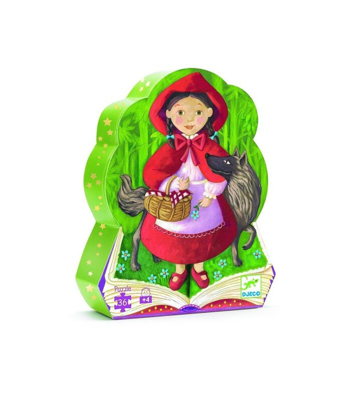 silhouetpuzzels Little Red Riding Hood - 36 stukjes image number 0