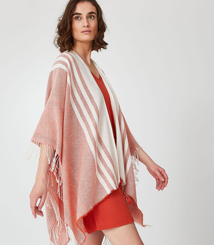 Poncho court homewear Coton Acrylique Polyester image number 2