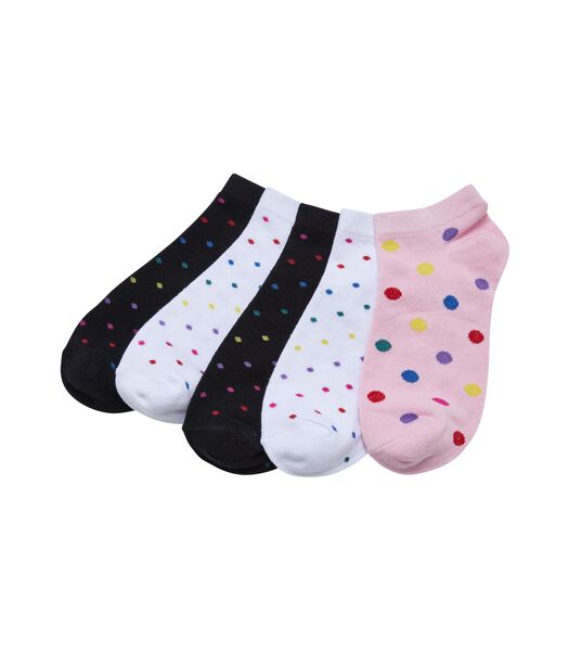 Paar sokken met regenboogstippen (x5)