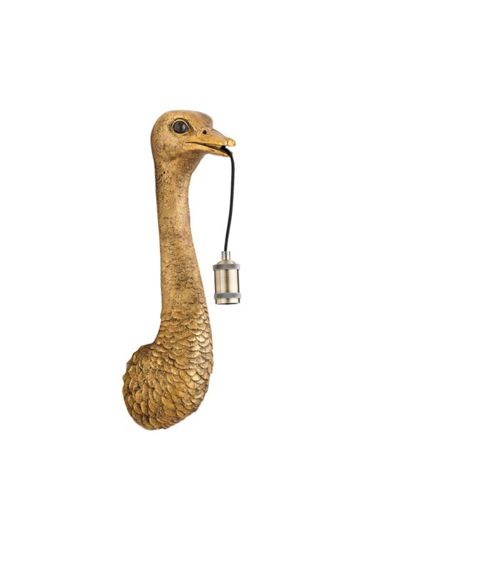Wandlamp Ostrich - Antiek Brons - 18x15.5x57.5cm image number 0