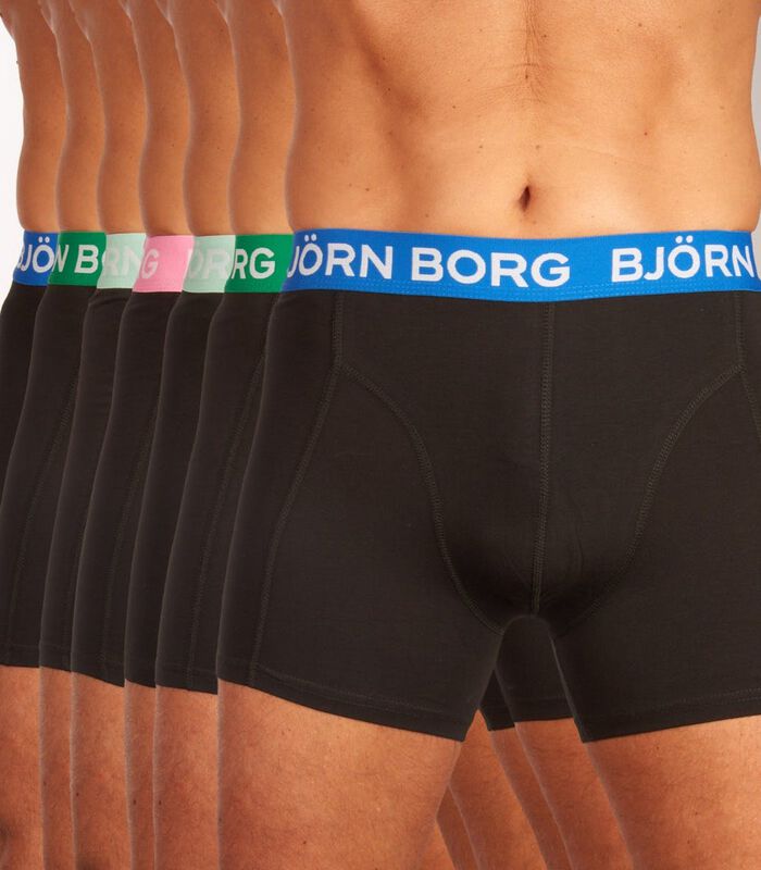 Short 7 pack Cotton Stretch Boxer image number 1