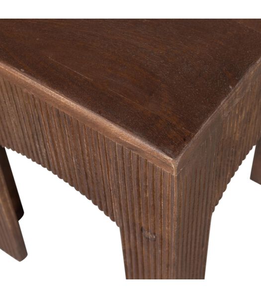 Table d'Appoint - Bois - Naturel - 41x30x30  - Vlas