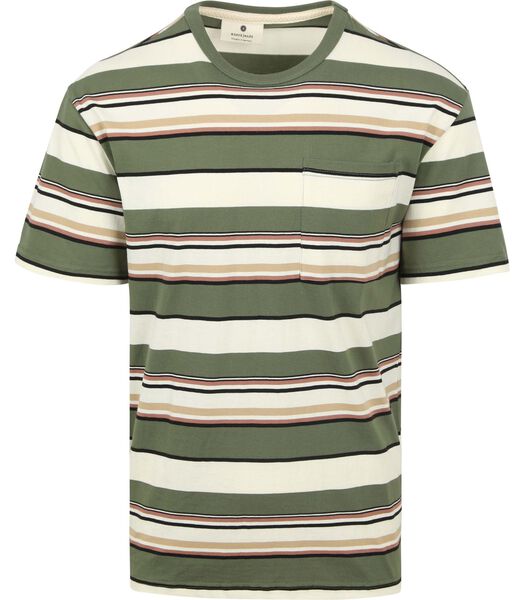 Anerkjendt Akkikki T-shirt Stripe Green