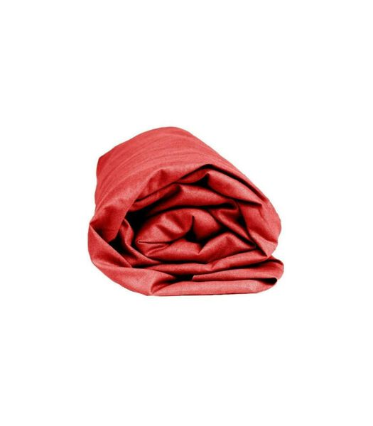 Drap-houssse rouge jersey de coton