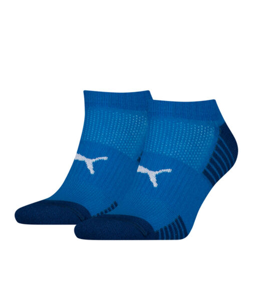 Socquettes de sport matelassées (lot de 2 paires) Bleu